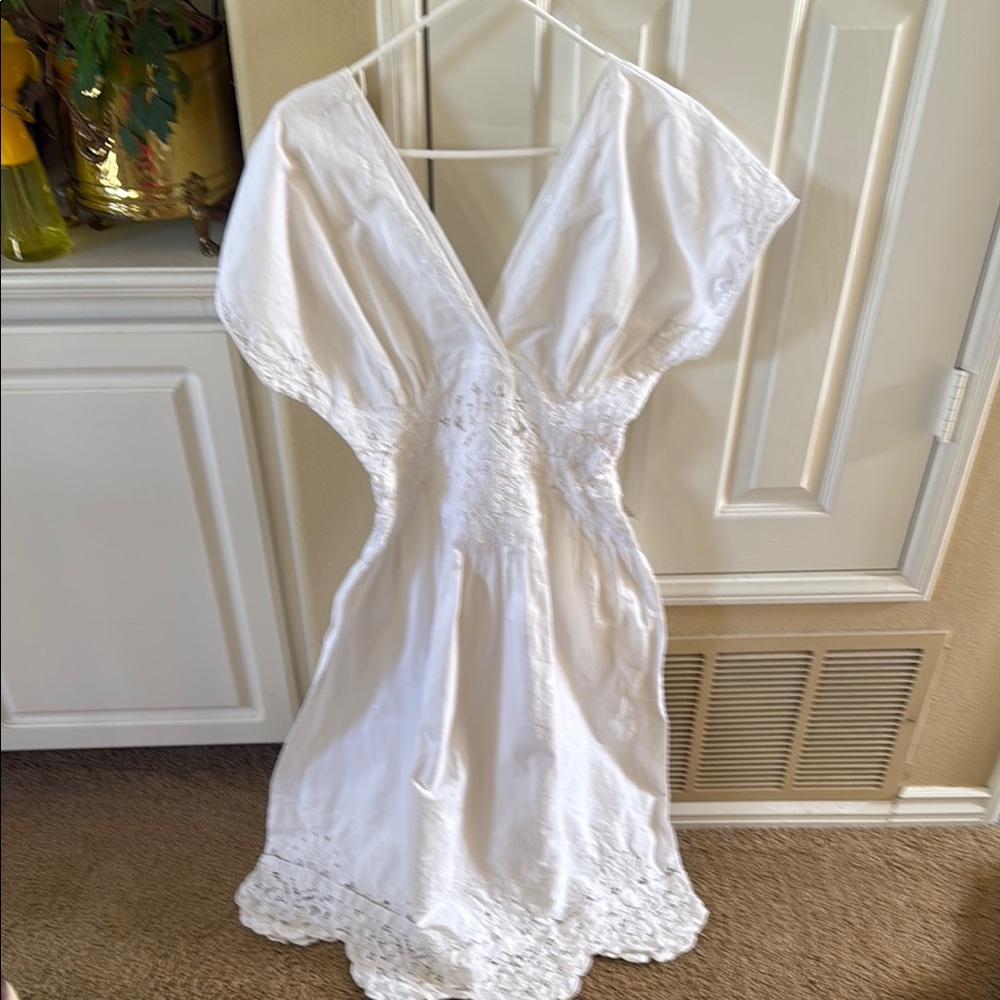 Rare vintage heavily manually embroidered bridal dress size 12 - Picture 3 of 17